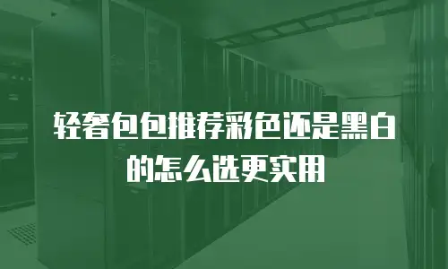 轻奢包包推荐彩色还是黑白的怎么选更实用