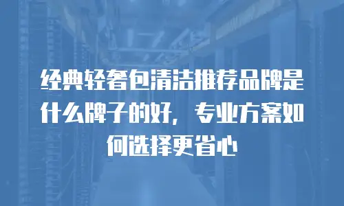 经典轻奢包清洁推荐品牌是什么牌子的好，专业方案如何选择更省心