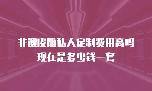 非遗皮雕私人定制费用高吗现在是多少钱一套