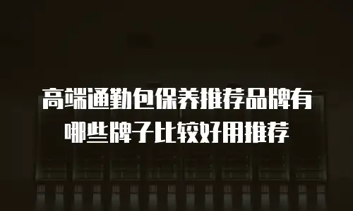高端通勤包保养推荐品牌有哪些牌子比较好用推荐