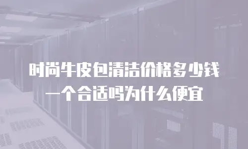 时尚牛皮包清洁价格多少钱一个合适吗为什么便宜