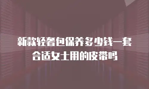 新款轻奢包保养多少钱一套合适女士用的皮带吗