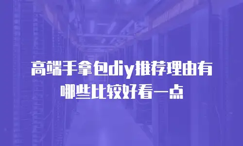 高端手拿包diy推荐理由有哪些比较好看一点