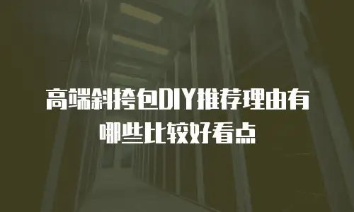 高端斜挎包DIY推荐理由有哪些比较好看点