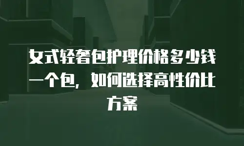 女式轻奢包护理价格多少钱一个包，如何选择高性价比方案