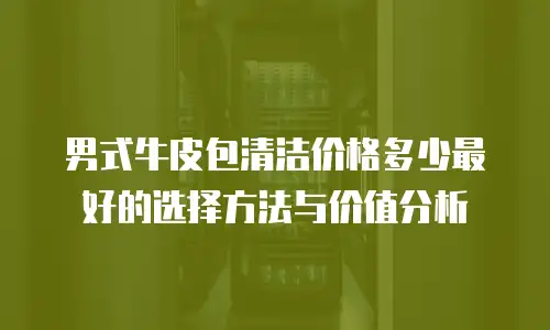 男式牛皮包清洁价格多少最好的选择方法与价值分析