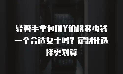 轻奢手拿包DIY价格多少钱一个合适女士吗？定制化选择更划算