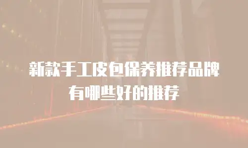 新款手工皮包保养推荐品牌有哪些好的推荐