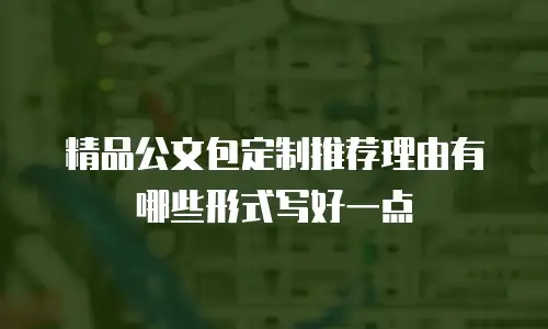 精品公文包定制推荐理由有哪些形式写好一点