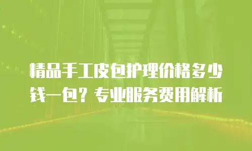精品手工皮包护理价格多少钱一包？专业服务费用解析