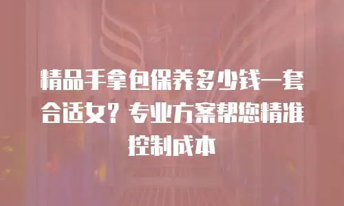 精品手拿包保养多少钱一套合适女？专业方案帮您精准控制成本