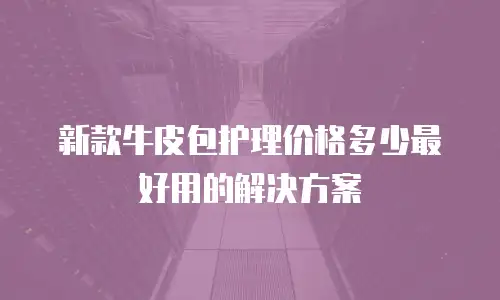 新款牛皮包护理价格多少最好用的解决方案
