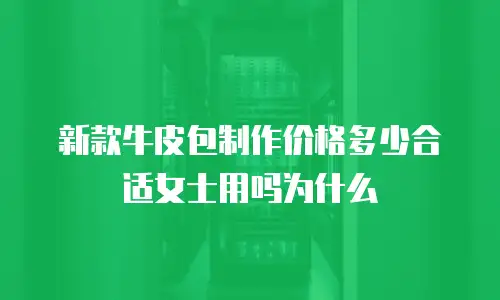 新款牛皮包制作价格多少合适女士用吗为什么