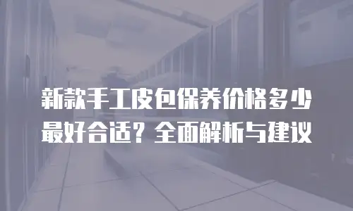 新款手工皮包保养价格多少最好合适？全面解析与建议