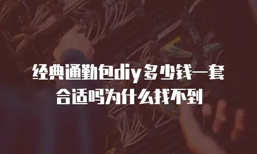 经典通勤包diy多少钱一套合适吗为什么找不到