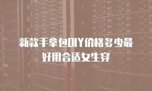 新款手拿包DIY价格多少最好用合适女生穿