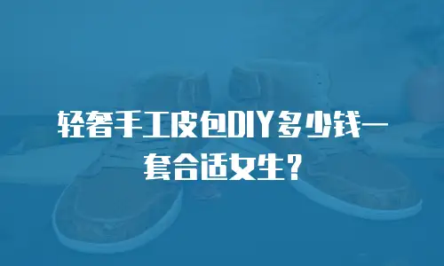 轻奢手工皮包DIY多少钱一套合适女生？