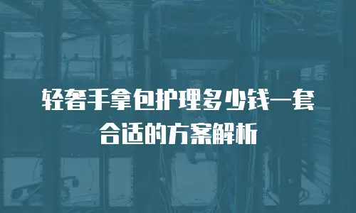 轻奢手拿包护理多少钱一套合适的方案解析