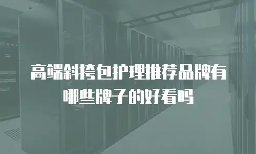 高端斜挎包护理推荐品牌有哪些牌子的好看吗