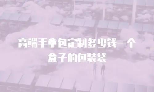 高端手拿包定制多少钱一个盒子的包装袋