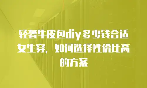 轻奢牛皮包diy多少钱合适女生穿，如何选择性价比高的方案