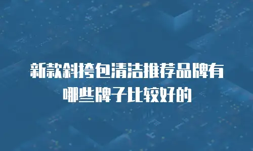 新款斜挎包清洁推荐品牌有哪些牌子比较好的