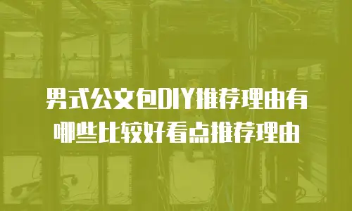男式公文包DIY推荐理由有哪些比较好看点推荐理由