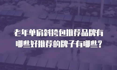 老年单肩斜挎包推荐品牌有哪些好推荐的牌子有哪些?