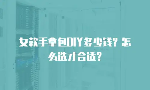 女款手拿包DIY多少钱？怎么选才合适？