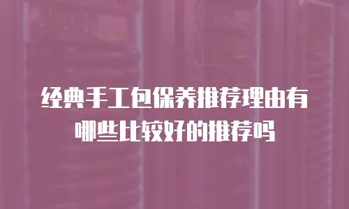 经典手工包保养推荐理由有哪些比较好的推荐吗