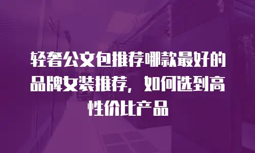 轻奢公文包推荐哪款最好的品牌女装推荐，如何选到高性价比产品