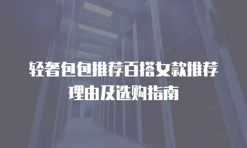 轻奢包包推荐百搭女款推荐理由及选购指南