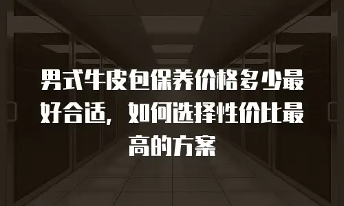 男式牛皮包保养价格多少最好合适，如何选择性价比最高的方案