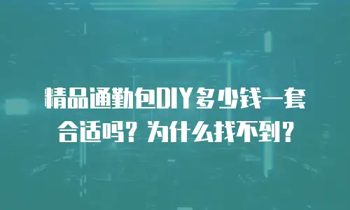 精品通勤包DIY多少钱一套合适吗？为什么找不到？