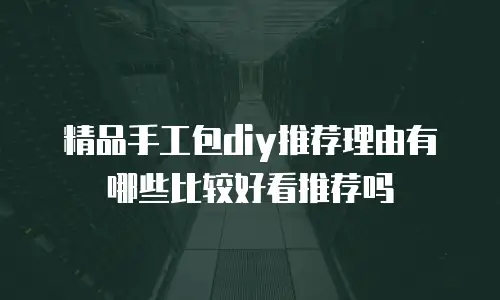 精品手工包diy推荐理由有哪些比较好看推荐吗