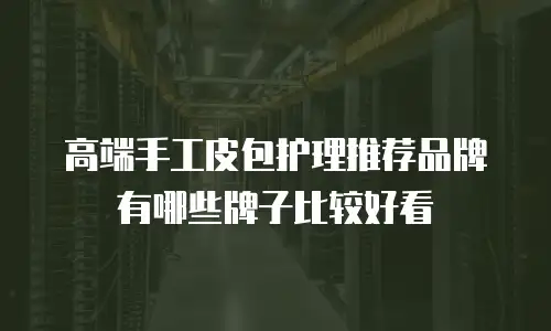 高端手工皮包护理推荐品牌有哪些牌子比较好看