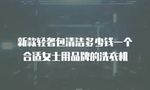 新款轻奢包清洁多少钱一个合适女士用品牌的洗衣机