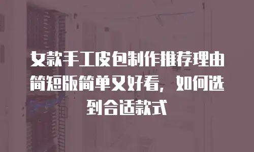女款手工皮包制作推荐理由简短版简单又好看，如何选到合适款式