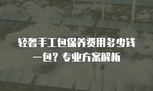 轻奢手工包保养费用多少钱一包？专业方案解析