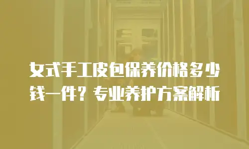 女式手工皮包保养价格多少钱一件？专业养护方案解析