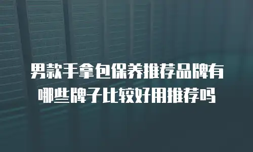 男款手拿包保养推荐品牌有哪些牌子比较好用推荐吗