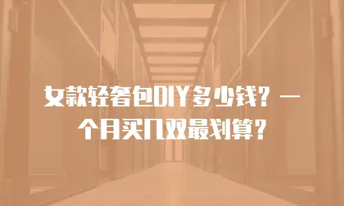 女款轻奢包DIY多少钱？一个月买几双最划算？