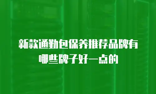 新款通勤包保养推荐品牌有哪些牌子好一点的