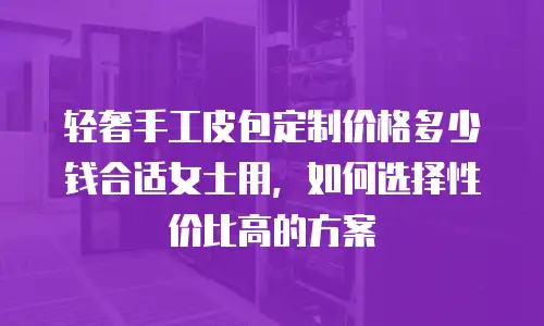 轻奢手工皮包定制价格多少钱合适女士用，如何选择性价比高的方案