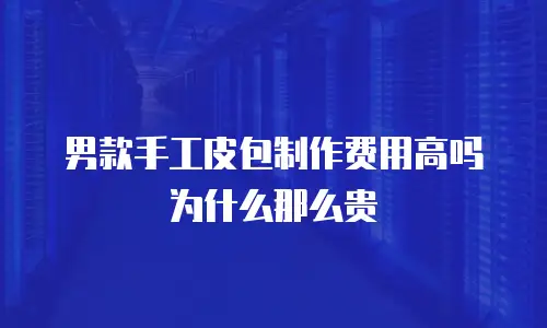 男款手工皮包制作费用高吗为什么那么贵