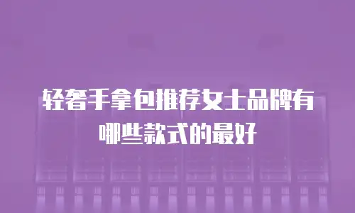 轻奢手拿包推荐女士品牌有哪些款式的最好