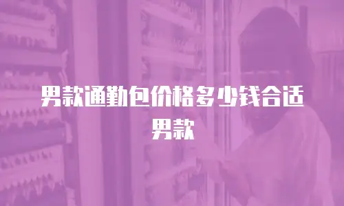 男款通勤包价格多少钱合适男款