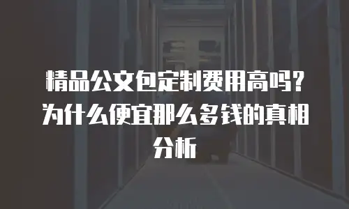 精品公文包定制费用高吗？为什么便宜那么多钱的真相分析