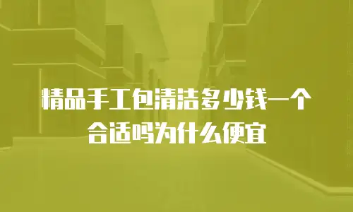 精品手工包清洁多少钱一个合适吗为什么便宜