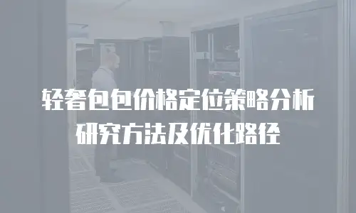 轻奢包包价格定位策略分析研究方法及优化路径